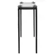 Fairmont Warm Bronze Rectangular Glass Top Accent Table