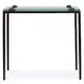Fairmont Warm Bronze Rectangular Glass Top Accent Table