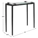 Fairmont Warm Bronze Rectangular Glass Top Accent Table