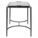 Hamilton Dark Bronze Rectangular Glass Top Accent Table