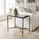 Hamilton Dark Bronze Rectangular Glass Top Accent Table