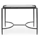 Hamilton Dark Bronze Rectangular Glass Top Accent Table