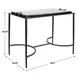 Hamilton Dark Bronze Rectangular Glass Top Accent Table