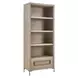 Alden Brown and Brushed Brass Etagere