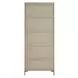 Alden Brown and Brushed Brass Etagere