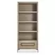 Alden Brown and Brushed Brass Etagere