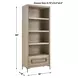 Alden Brown and Brushed Brass Etagere