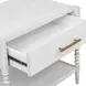Langston Off White Rectangular Side Table