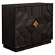Faulkner Black 3 Drawer Accent Chest