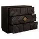 Faulkner Black 3 Drawer Accent Chest