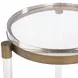 Alden Bronze Round Acrylic Top Accent Table