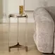 Alden Bronze Round Acrylic Top Accent Table