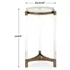 Alden Bronze Round Acrylic Top Accent Table