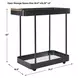 Monterey Black Bar Cart