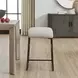 Langston Ecru Upholstered Counter Height Stool