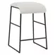 Langston Ecru Upholstered Counter Height Stool