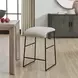 Langston Ecru Upholstered Counter Height Stool
