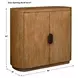 Riverton Natural 2 Door Accent Cabinet