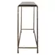 Hamilton Antique Brass Rectangular Glass Top Console Table