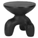 Veta Black Outdoor Round Accent Table