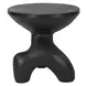 Veta Black Outdoor Round Accent Table