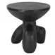 Veta Black Outdoor Round Accent Table