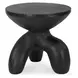 Veta Black Outdoor Round Accent Table
