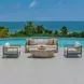 Grafton Oyster White Outdoor Living Room Set