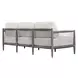 Grafton Oyster White Outdoor 80" Sofa