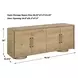 Evanston Natural 4 Door Accent Cabinet