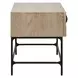Prescott Beige and Black Rectangular Side Table