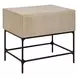 Prescott Beige and Black Rectangular Side Table