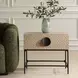 Prescott Beige and Black Rectangular Side Table