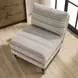 Prescott Beige and Brown Upholstered Slipper Chair