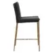Arlington Charcoal Gray Leather Upholstered Counter Height Stool