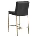 Arlington Charcoal Gray Leather Upholstered Counter Height Stool