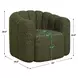 Riverton Moss Upholstered Swivel Accent Chair