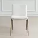 Arlington Textured White Upholstered Dining Chair