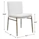Arlington Textured White Upholstered Dining Chair