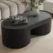 Kingsley Black Oval Coffee Table