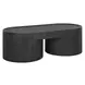 Kingsley Black Oval Coffee Table