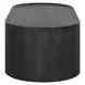 Kingsley Black Oval Coffee Table