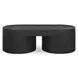Kingsley Black Oval Coffee Table