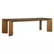Fairmont Gray and Brown 104" Rectangular Concrete Top Dining Table