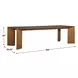 Fairmont Gray and Brown 104" Rectangular Concrete Top Dining Table