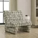 Alden Moss and Off White Upholstered Armless Accent Chair