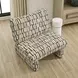 Alden Moss and Off White Upholstered Armless Accent Chair