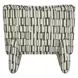 Alden Moss and Off White Upholstered Armless Accent Chair