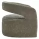 Arlington Taupe Upholstered Swivel Barrel Chair