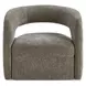 Arlington Taupe Upholstered Swivel Barrel Chair